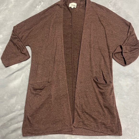 🌸Brown Open Front Cardigan - Picture 1 of 5